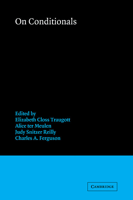 On Conditionals (Paperback) 9780521113274