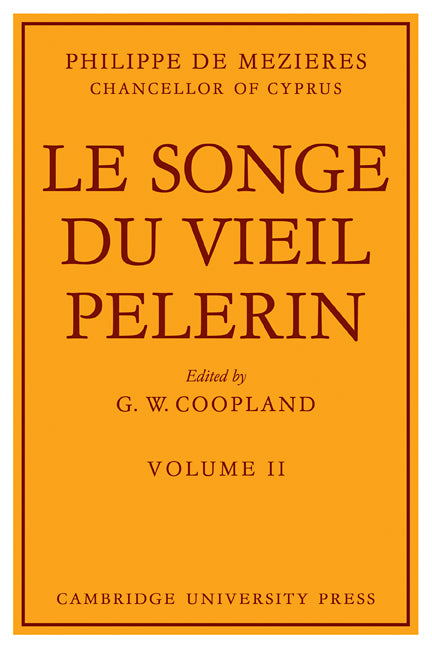 Le Songe Du Vieil Pelerin (Paperback) 9780521113489