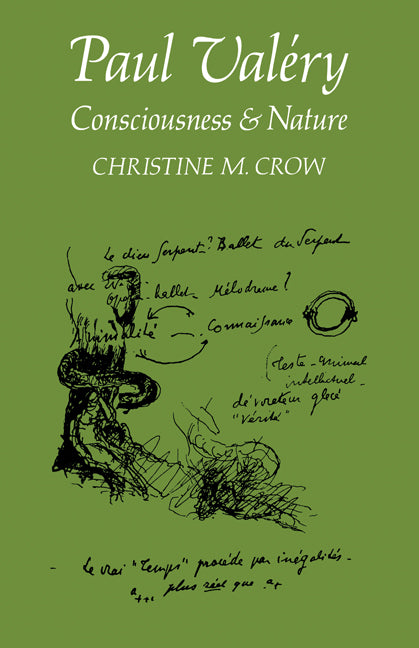Paul Valéry; Consciousness and Nature (Paperback) 9780521114271