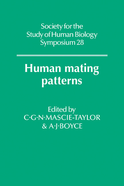 Human Mating Patterns (Paperback) 9780521114684