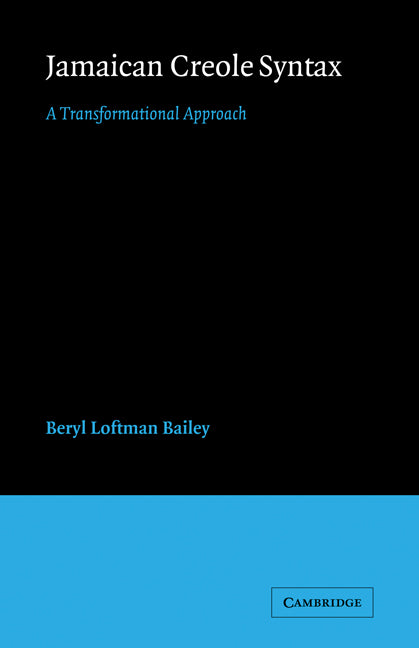 Jamaican Creole Syntax (Paperback) 9780521116718