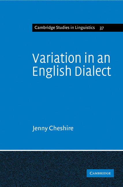 Variation in an English Dialect; A Sociolinguistic Study (Paperback) 9780521117159