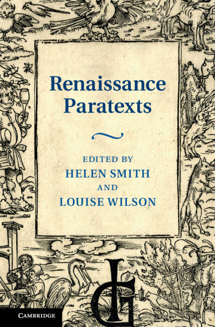 Renaissance Paratexts (Hardback) 9780521117395