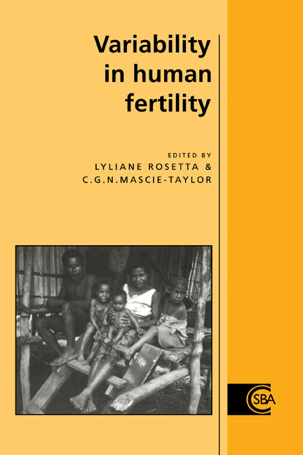 Variability in Human Fertility (Paperback) 9780521117944
