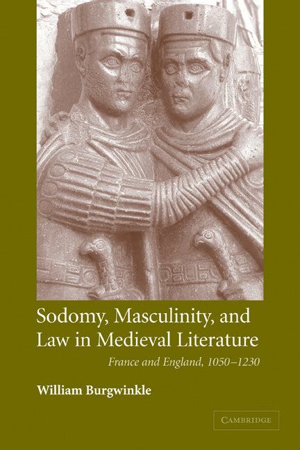 Sodomy, Masculinity and Law in Medieval Literature; France and England, 1050–1230 (Paperback) 9780521118583