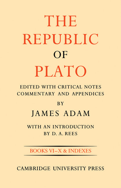 The Republic of Plato (Paperback) 9780521118743