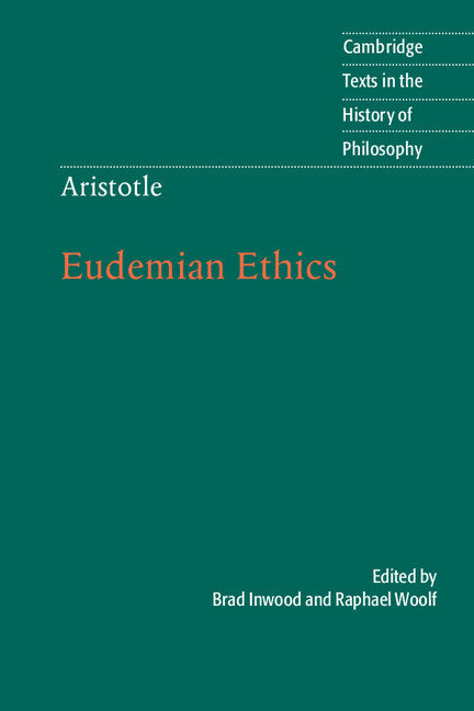 Aristotle: Eudemian Ethics (Paperback) 9780521121422