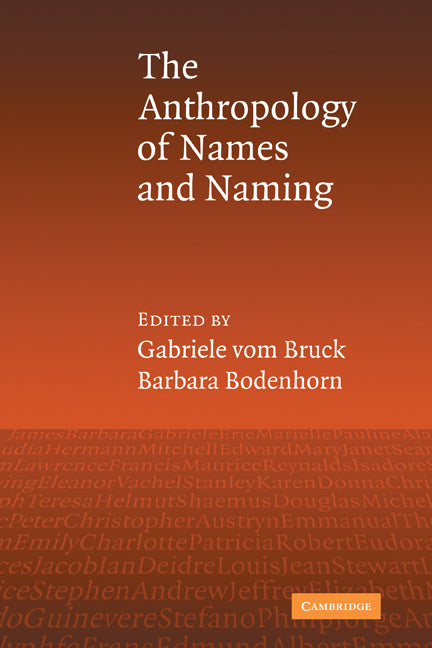 An Anthropology of Names and Naming (Paperback) 9780521121712