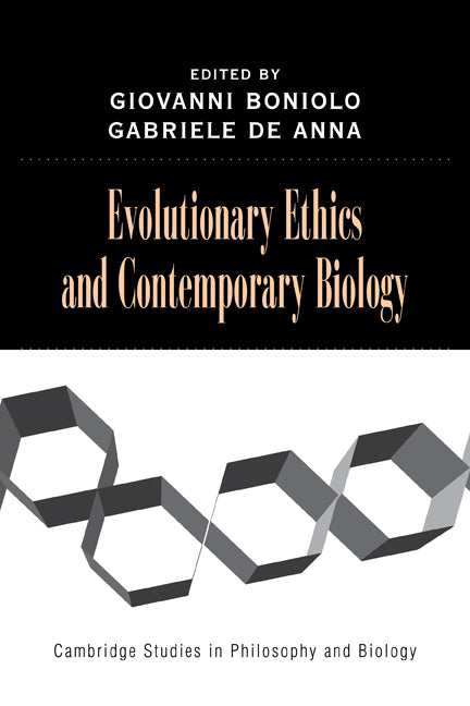 Evolutionary Ethics and Contemporary Biology (Paperback) 9780521122702