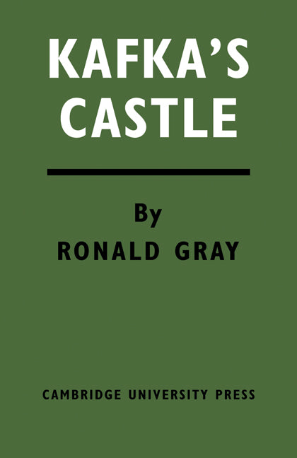 Kafka's Castle (Paperback) 9780521123662