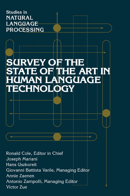 Survey of the State of the Art in Human Language Technology (Paperback) 9780521126243