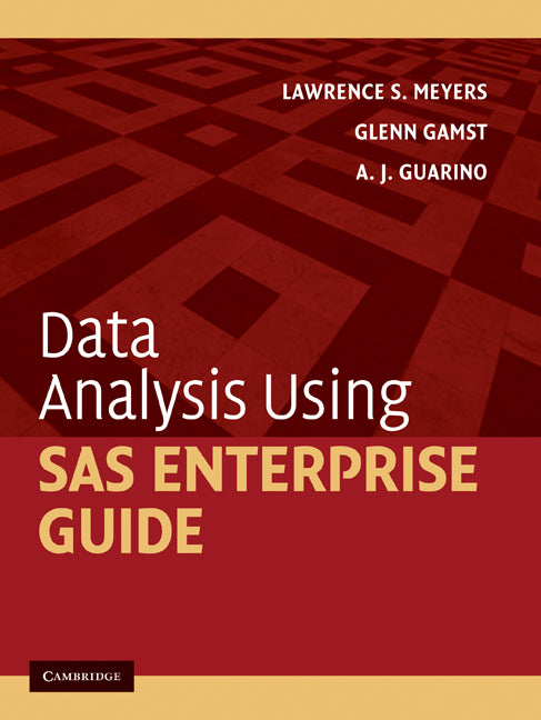 Data Analysis Using SAS Enterprise Guide (Paperback) 9780521130073