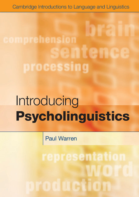 Introducing Psycholinguistics (Paperback) 9780521130561