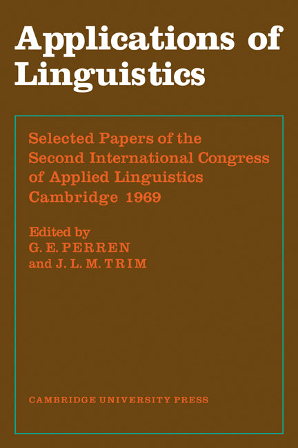 Applications of Linguistics (Paperback) 9780521131414