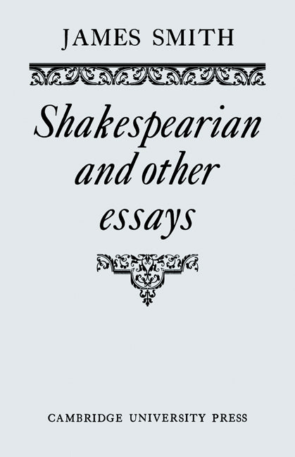 Shakespearian and Other Essays (Paperback) 9780521134606