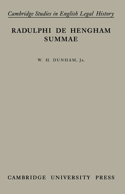Summae (Paperback) 9780521134736