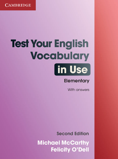 Test Your English Vocabulary in Use Elementary with Answers (Paperback) 9780521136211