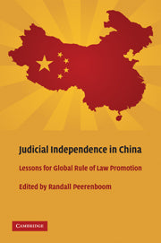 Judicial Independence in China; Lessons for Global Rule of Law Promotion (Hardback) 9780521190268