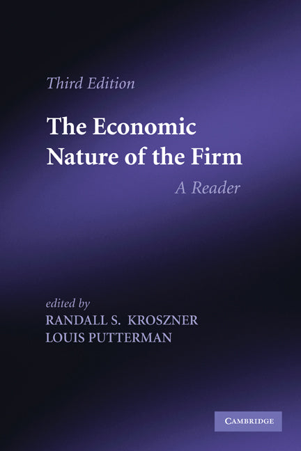 The Economic Nature of the Firm; A Reader (Paperback) 9780521141772