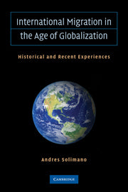 International Migration in the Age of Crisis and Globalization; Historical and Recent Experiences (Hardback) 9780521194259