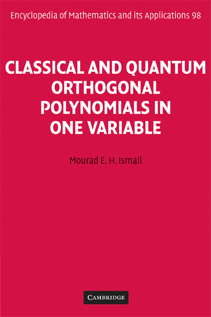 Classical and Quantum Orthogonal Polynomials in One Variable (Paperback) 9780521143479