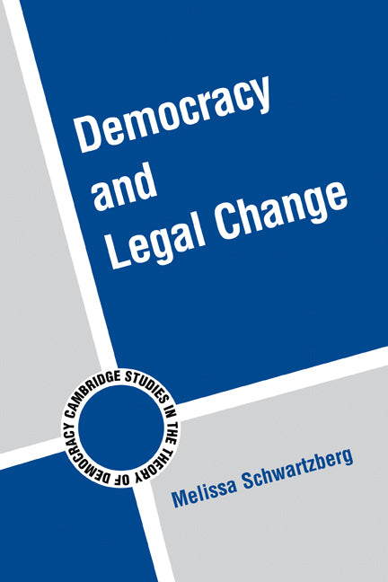 Democracy and Legal Change (Paperback) 9780521146579