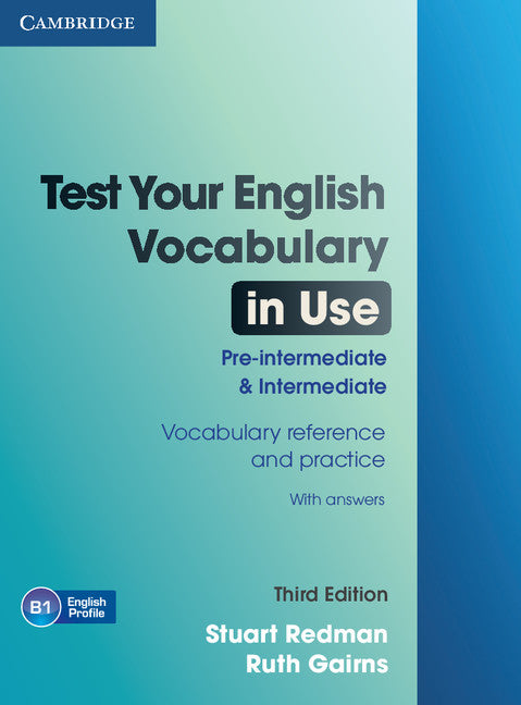 Test Your English Vocabulary in Use Pre-intermediate and Intermediate with Answers (Paperback) 9780521149907