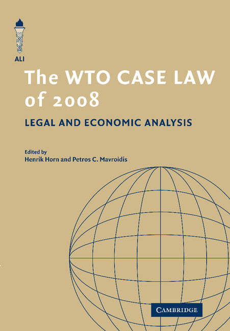 The WTO Case Law of 2008 (Paperback) 9780521154017