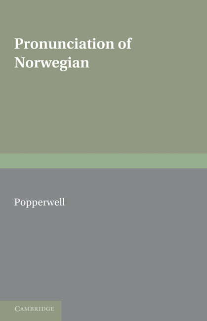 Pronunciation of Norwegian (Paperback) 9780521157421