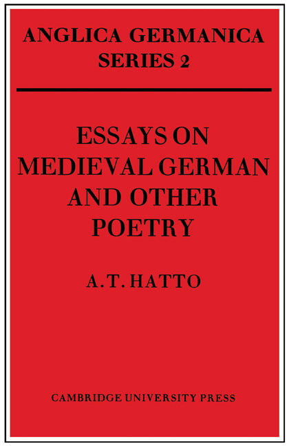 Essays on Medieval German and Other Poetry (Paperback) 9780521158558