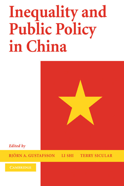 Inequality and Public Policy in China (Paperback) 9780521159050