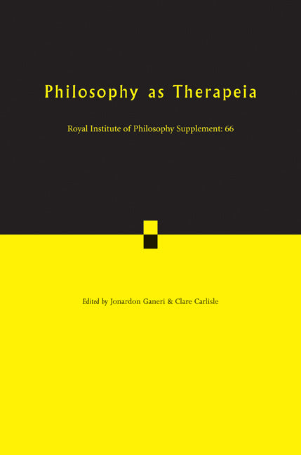 Philosophy as Therapeia (Paperback) 9780521165150
