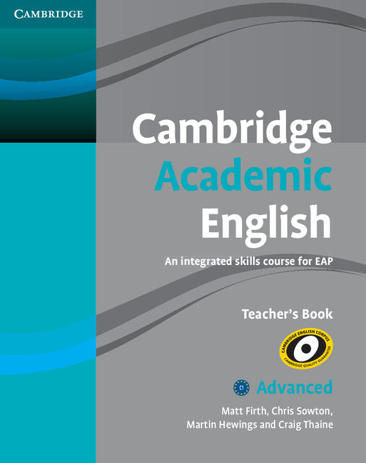 Cambridge Academic English C1 Advanced Teacher's Book; An Integrated Skills Course for EAP (Paperback) 9780521165273