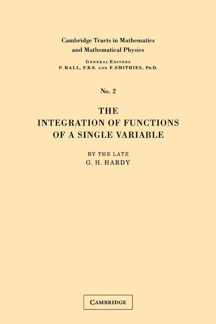 Integration of Functions (Paperback) 9780521172226