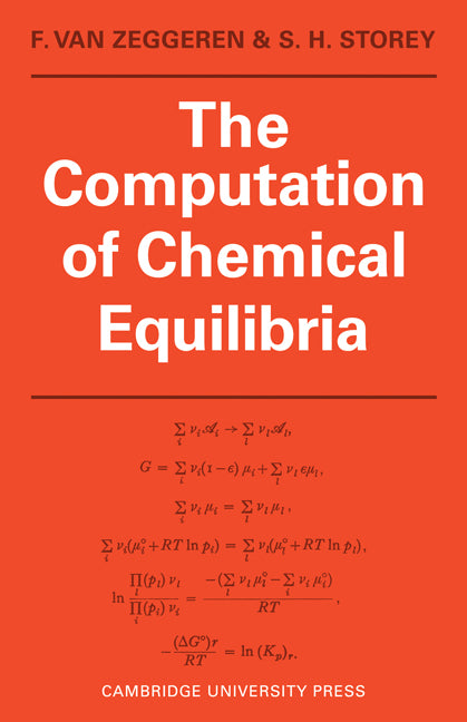 The Computation of Chemical Equilibria (Paperback) 9780521172257