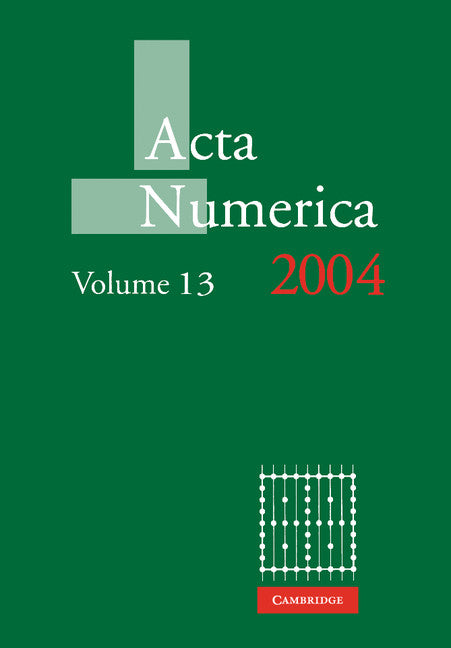 Acta Numerica 2004: Volume 13 (Paperback) 9780521174329