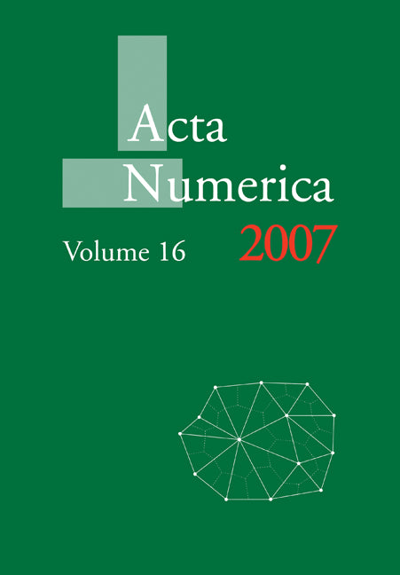 Acta Numerica 2007: Volume 16 (Paperback) 9780521174343