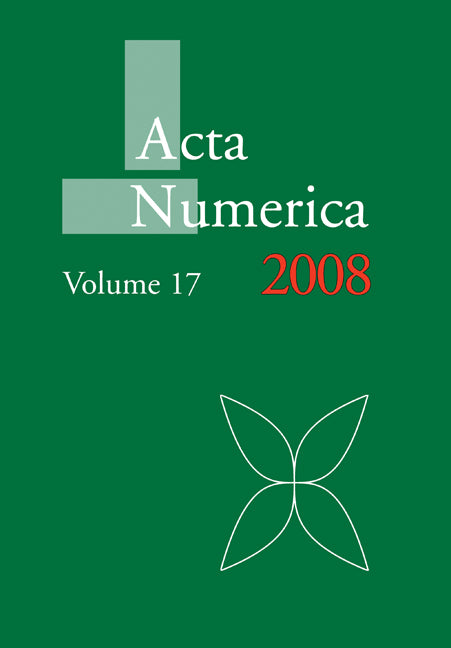 Acta Numerica 2008: Volume 17 (Paperback) 9780521174350