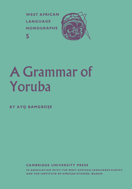 A Grammar of Yoruba (Paperback) 9780521175289