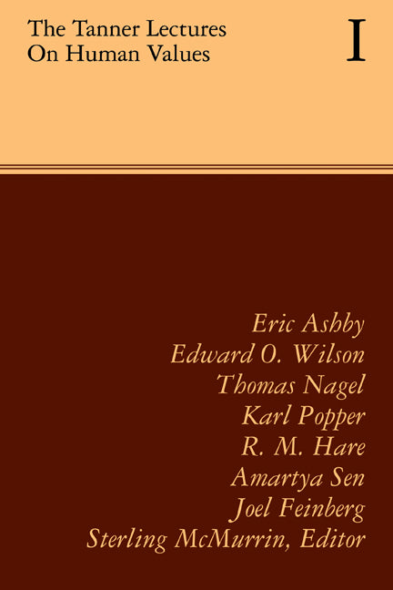 The Tanner Lectures on Human Values (Paperback) 9780521176415