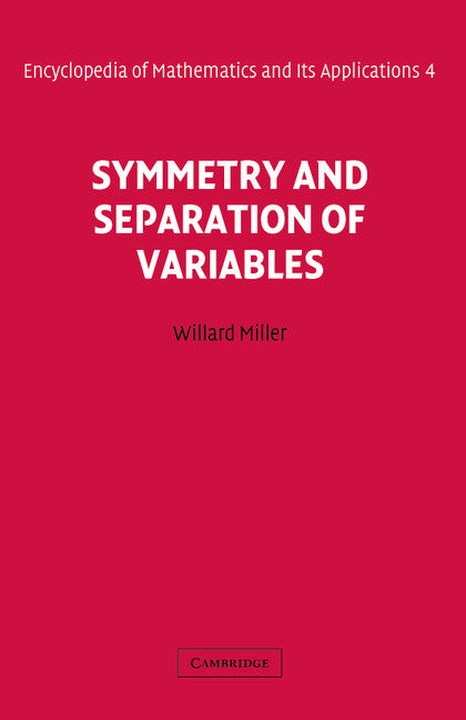 Symmetry and Separation of Variables (Paperback) 9780521177399