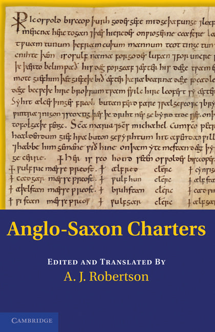 Anglo-Saxon Charters (Paperback) 9780521178327