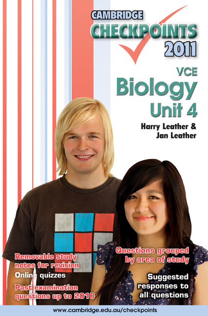 Cambridge Checkpoints VCE Biology Unit 4 2011 (Paperback) 9780521178877