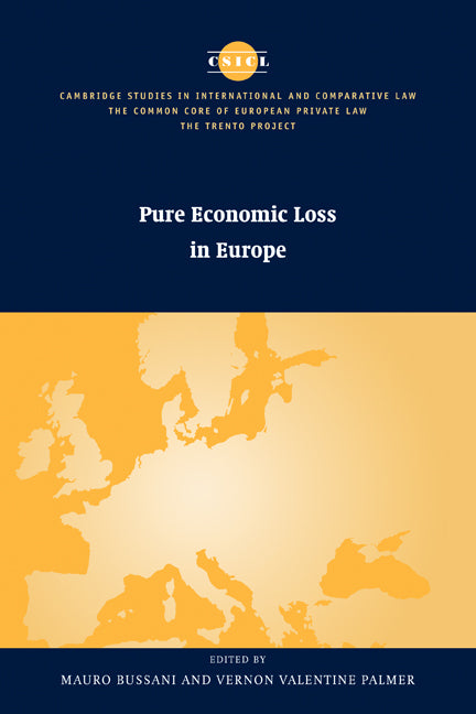 Pure Economic Loss in Europe (Paperback) 9780521180054