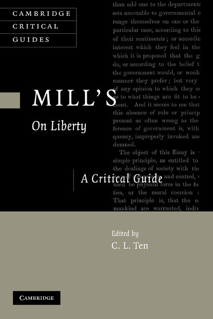Mill's On Liberty; A Critical Guide (Paperback) 9780521182805