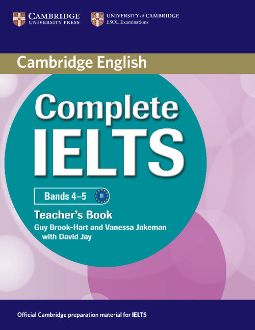 Complete IELTS Bands 4–5 Teacher's Book (Paperback) 9780521185158