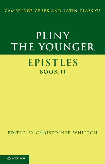 Pliny the Younger: 'Epistles' Book II (Paperback) 9780521187275