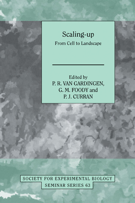 Scaling-Up; From Cell to Landscape (Paperback) 9780521187756