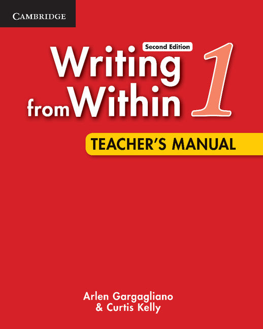 Writing from Within Level 1 Teacher's Manual (Paperback) 9780521188319