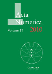 Acta Numerica 2010: Volume 19 (Paperback) 9780521290494